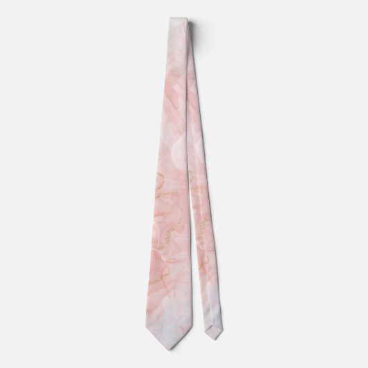 Cravate marbre rose (Devant)