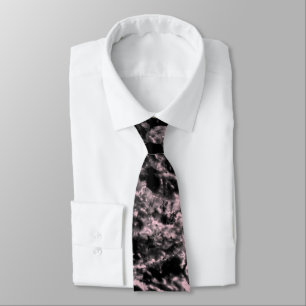 Cravate Marbre rose et noir