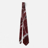 Cravate Marbre rouge brillant de luxe (Dos)
