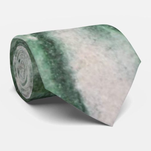 Cravate marbre vert (Roulé)