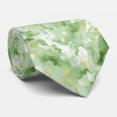 Cravate Marbre vert (Roulé)