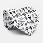 Cravate Marchandises sikhes de Khanda Khalsa de Punjabi (Roulé)