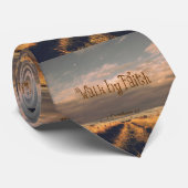 Cravate Marche par la foi Bible Verse Écriture (Roulé)