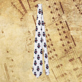 Cravate Marching Band Drummer Cat Navy Blue Red