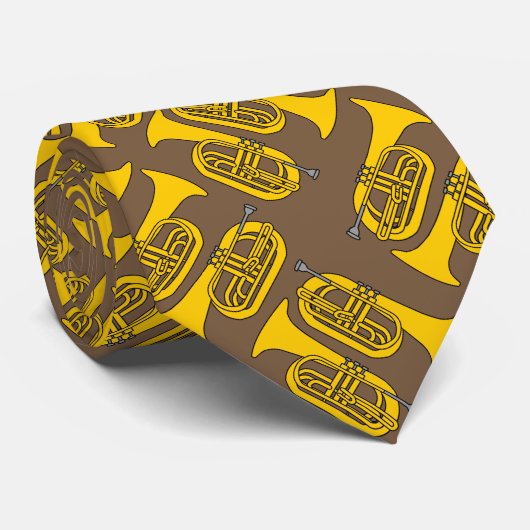 Cravate Marching Baritone Crosshatch (Roulé)