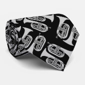 Cravate Marching Baritone Crosshatch (Roulé)