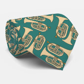 Cravate Marching Baritone Crosshatch (Roulé)