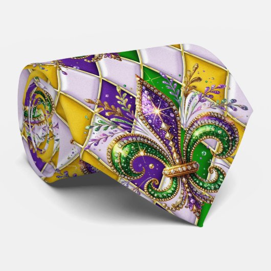 Cravate Mardi Gras (Roulé)