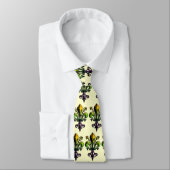 Cravate Mardi gras antique Fleur (Attaché)