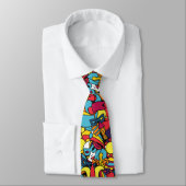 Cravate Mardi Gras Art Motif (Attaché)
