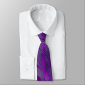 Cravate Mardi Gras Cravate, Mardi Gras Design Floral Viole (Attaché)