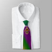 Cravate Mardi gras de Monogram Fleur de Liz de B-Lettre (Attaché)