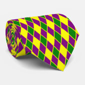 Cravate Mardi gras de motif de mardi gras (Roulé)