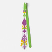 Cravate Mardi Gras Fleur de Lis (Devant)