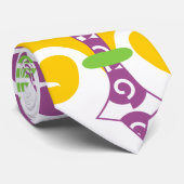 Cravate Mardi Gras Fleur de Lis (Roulé)