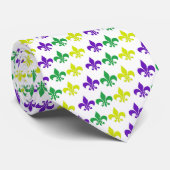 Cravate Mardi gras Fleur de lis Tie (Roulé)