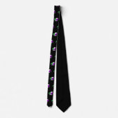 Cravate Mardi Gras Jester Motif Casquette Necktie (Dos)