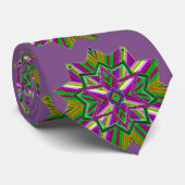 Cravate Mardi Gras Joyaux Tons Violet CouTie (Roulé)