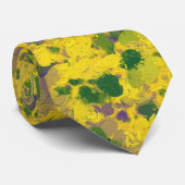 Cravate Mardi Gras Oil Abstrait   (Roulé)