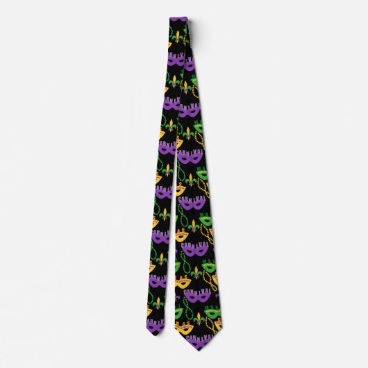 Cravate Mardi Gras Patterned (Dos)