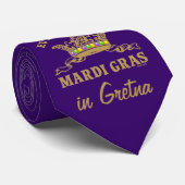 Cravate Mardi gras personnalisable (Roulé)