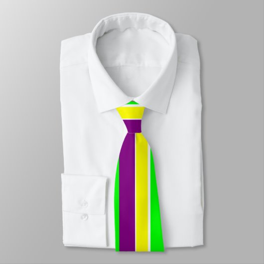 Cravate Mardi Gras Stripes (Attaché)