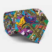Cravate Mardis Gras Nouvelle-Orléans (Roulé)