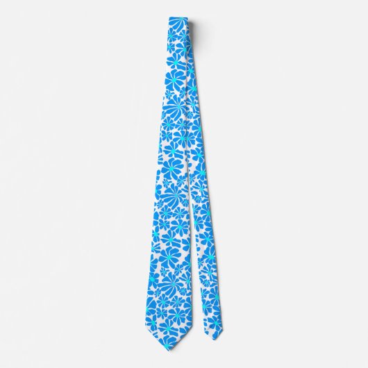 Cravate Marguerite en 2 teintes B02.bblue (Devant)