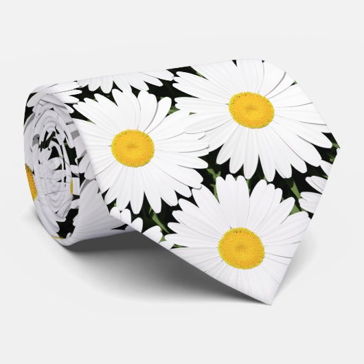 Cravate Marguerites (Roulé)