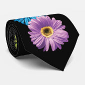 Cravate Marguerites d'arc-en-ciel (Roulé)