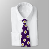 Cravate Marguerites Violettes (Attaché)