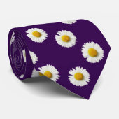 Cravate Marguerites Violettes (Roulé)