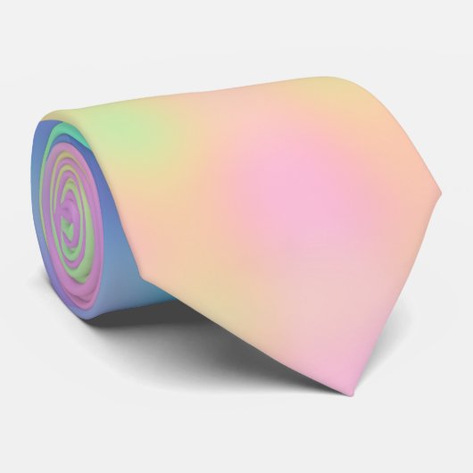Cravate Mariage arc-en-ciel Pastel (Roulé)