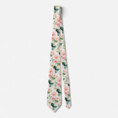 Cravate Mariage ArtsApp H2 Roses Roses Blush (Devant)