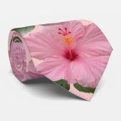 Cravate Mariage assez rose de ketmie (Roulé)