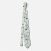 Cravate Mariage au feuillage d'eucalyptus Silver Sage (Dos)