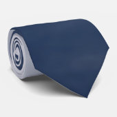 Cravate Mariage bleu marine à bleu Dusty (Roulé)