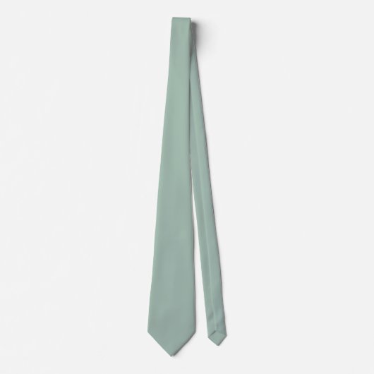 Cravate Mariage couleur solide Sage (Devant)
