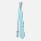 Cravate Mariage d'aquarelle Purple & Gold Iris (Dos)