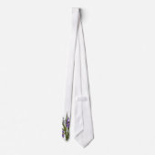 Cravate Mariage d'aquarelle violet et bleu Iris (Dos)
