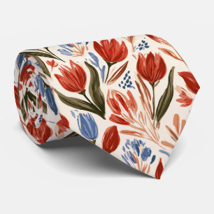 Cravate Mariage d'automne du meilleur homme floral Tulipe