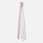 Cravate Mariage de carnation rose (Dos)