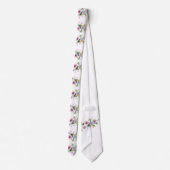 Cravate Mariage de chambre Floral rose (Dos)