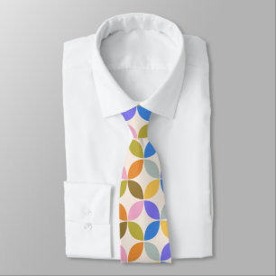 Cravate Mariage de formes géométriques colorées
