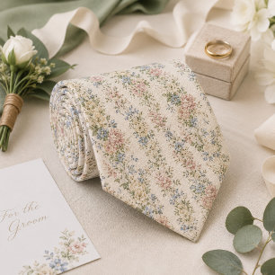 Cravate Mariage de jardin anglais romantique