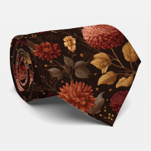 Cravate Mariage de jardin Dahlia automne