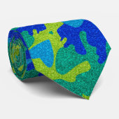 Cravate Mariage de la Fête des Pères Moderne Bleu Paillett (Roulé)