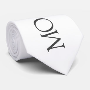 Cravate Mariage de monographie minimaliste élégante