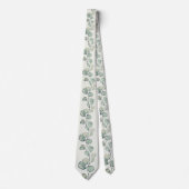 Cravate Mariage de verdure d'eucalyptus vert sauge (Devant)