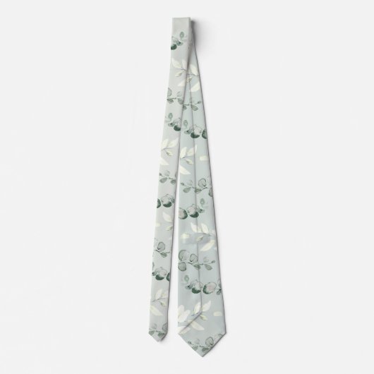 Cravate Mariage de verdure Silver Sage Eucalyptus (Dos)